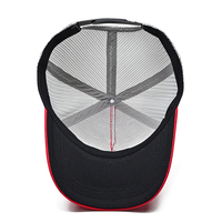 Casquette de baseball rouge personnalisée avec logo brodé numéro 47, casquette en maille réglable avec fermeture snapback, accessoires de mode pour l'extérieur