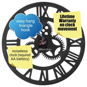 Tùy chỉnh kích thước <span class=keywords><strong>New</strong></span> Chất lượng cao xoay bằng gỗ Đồng hồ treo tường - Product Image 6