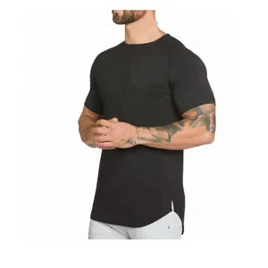 Camiseta de algodón en blanco de alta calidad para hombre, camiseta de gran tamaño con hombros caídos, camiseta de peso pesado con impresión personalizada para hombre