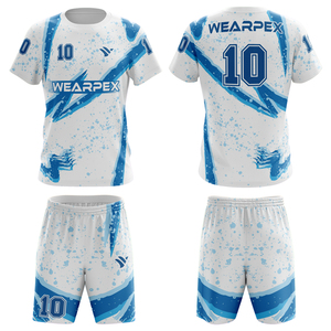 Customizable High Quality Polyester Football Jersey Sets Latest Design Sports Team Uniforms <b>Name</b> OEM Service For Men - Product Image 1