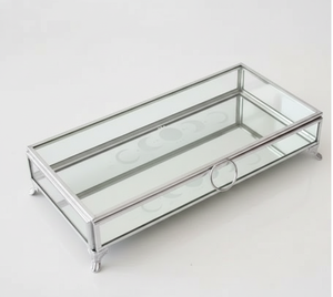 Top Trending Metal and <b>Glass</b> Decorative Best Quality Jewelry <b>Box</b> Classic Design Vintage Style Jewelry Storage - Product Image 6