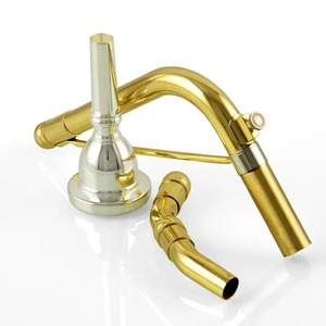 โซซาโฟนคุณภาพสูง JSH-110 ตัวเครื่องทองเหลืองเคลือบเงาสีทองและชุบเงิน คีย์ Bb - วัสดุทองเหลืองคุณภาพเยี่ยม - Product Image 3