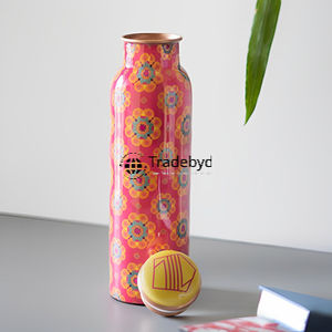 Boisson de bien-être en métal pur pour refroidissement naturel par bouteille en cuivre Tradebyd idéale pour le fitness, le yoga et l'extérieur - Product Image 2