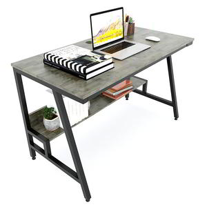 SIBA Foldable <b>Study</b> <b>Desk</b> with Iron Frame Bookshelf 120x60x75 cm for Bedroom or Hotel Model FD68034 - Product Image 2