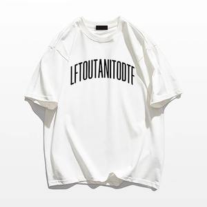 Vente en gros de t-shirts surdimensionnés pour hommes chemises street style en coton pour hommes - Product Image 1