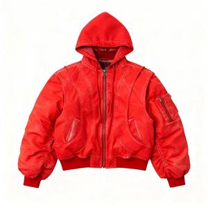 Chaqueta Bomber para Hombre, Diseño Clásico Inspirado en la Aviación con Forro Cálido y Ajuste Casual Moderno y Elegante - Product Image 4