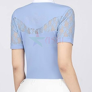 Camisa de Equitación Profesional para Mujer - Color y Logotipo Personalizables, Impermeable, Resistente al Viento, Spandex/Poliéster - Product Image 2