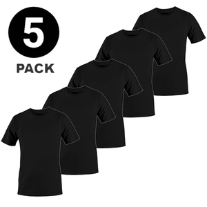 OEM personalizado Casual camiseta Multipack 5 Pack 100% algodón en blanco liso hombres cuello redondo trabajo camisas hombres Camiseta de manga corta para hombres - Product Image 2