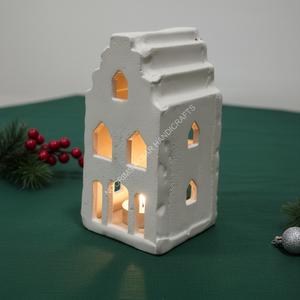 Portavelas de metal Aluminio T-Light House Linterna decorativa para casa Interior Home Hotel India Proveedor de fábrica Exportador - Product Image 6