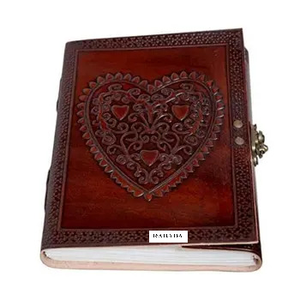 Vintage Leather <b>Journal</b> Bound With Lock for Men Women Lined Paper Handmade Notebook Writing in Diary - Product Image 3