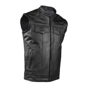 Chaleco de Cuero Reversible de Primera Calidad al por Mayor, Impermeable, Transpirable, para Motociclismo, Carreras, Uso Casual de Invierno, Servicio OEM - Product Image 3