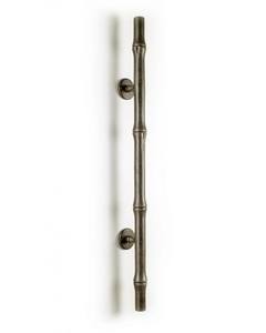 Manija de puerta de giro artesanal, manija de puerta antigua de latón macizo Vintage única con grabado Floral elegante para decoración clásica del hogar - Product Image 2