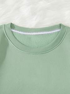 เสื้อฮู้ดไหมพรมถักนิตติ้ง 100% ผ้าฝ้าย สไตล์ลำลองแนวสตรีท ทรงโอเวอร์ไซส์ สำหรับผู้หญิง แบบหลวมๆ ไหล่ตก ขายดี - Product Image 5