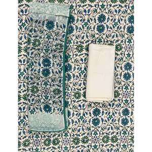 Unstitched Cotton Women's Suit <b>Sets</b> Hand Block Printed - Product Image 1