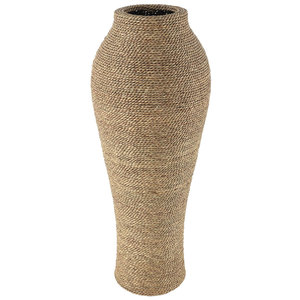 Handwoven Seagrass Decorative <b>Vase</b> 31inch Tall Natural Wrapped Centerpiece <b>Vase</b> for Boho Home Decor Farmhouse Coastal Living - Product Image 1