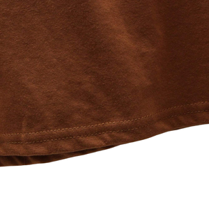 T-shirt Homme Marron Col Rond Manches Courtes Décontracté Basique Coupe Classique Confortable Été Quotidien Personnalisé Vente en Gros - Product Image 6
