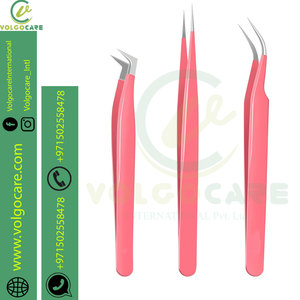 Pinzas profesionales para cejas 2024 para mujeres y hombres, pinzas inclinadas para depilar cejas, pinzas de acero inoxidable de grado médico - Product Image 2