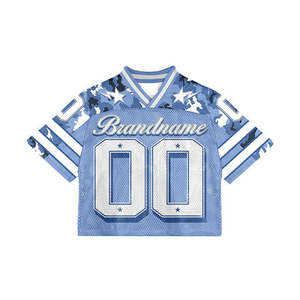 เสื้อยืดฟุตบอลคอวีพิมพ์ลายโลโก้ตามสั่ง แห้งเร็ว ไซส์ใหญ่พิเศษ สำหรับผู้ชาย ใส่ได้ในฤดูร้อน - Product Image 1