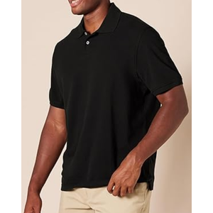 Polo de manga corta para hombre, corte ajustado, de algodón piqué, camiseta clásica con cuello para uso diario y ocasiones informales elegantes - Product Image 6