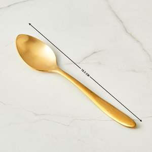 Juego de cubiertos de acero inoxidable de lujo real vintage, vajilla de cuchara dorada, elegante sostenible para fiestas, precio de fábrica - Product Image 2