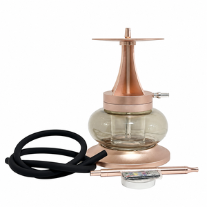 Ensemble de salon décoratif rond en aluminium de 36 cm avec design LED en forme de forteresse, chambre en verre, télécommande à un seul tuyau, moderne, vente en gros - Product Image 2