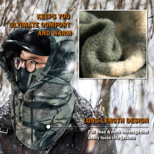 Nueva boca y nariz Diseño de tela transpirable Máscara de esquí a prueba de viento Pasamontañas/Máscara de esquí de invierno para adultos Pasamontañas - Product Image 6