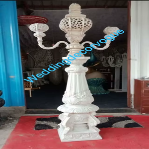 Pilier de mariage Mandap avec motif sculpté orné pour les cérémonies de grand mariage Salle de banquet intérieure et jardin extérieur - Product Image 4