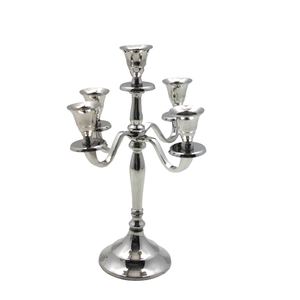 Soporte de vela de aluminio decorativo para el hogar/3 velas de Latón chapado acabado soporte de pilar de vela para decoración de Navidad - Product Image 4