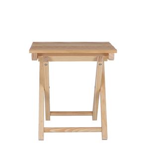 WELL HOME Taburete de Pescador de Madera Sin Barnizar, Silla de Jardín 33x22x36 cm - Product Image 4