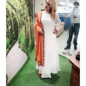 Индийское платье, тяжелая сетка, Анаркали, сальвар камиз/Длинные свадебные костюмы анаркали, оптовая продажа, экспортер из Индии