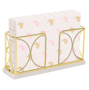 Vente en gros Porte-serviettes en laiton de luxe pour la décoration intérieure et les occasions spéciales, porte-mouchoir à motif de fleurs martelées - Product Image 5