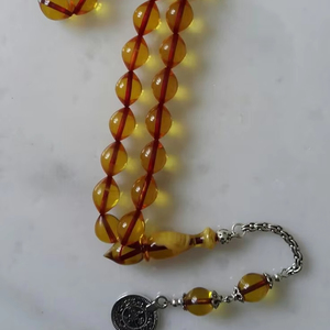 PRODUITS Chapelet turquoise conçu Tasbih accessoires de prière Tasbih en gros avec des formes de perles de résine naturelle perles de prière - Product Image 1