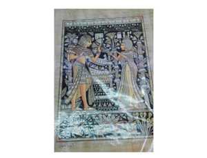 Carta da parati Pharaonic/ Hieroglyphic egiziana papiro artistico dipinto a mano con piombo bagliore al buio e immagine che cambia papiro <span class=keywords><strong>Art</strong></span> - Product Image 3