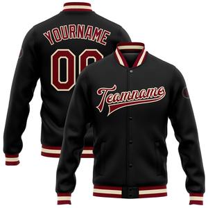Vente en gros dans l'industrie directe de bombardier blanc Kelly vert-rouge à pression intégrale Varsity Letterman Jacket pour l'hiver décontracté personnalisé - Product Image 3