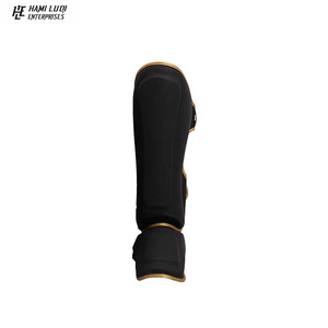 Customized High Quality PU Leather <b>Shin</b> Pads for Boxing <b>MMA</b> Martial Arts with Logo Leg <b>Guards</b> and Warmers for Protection - Product Image 6