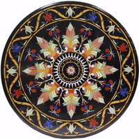 Pietra Dura Marmor-Intarsien Couchtisch Langlebige Wohnzimmermöbel Mogul-Kunst Inspirierte Traditionelle Einrichtung