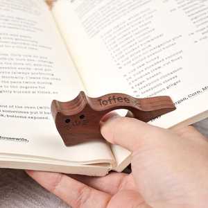 Separador de Páginas de Madera Natural Pulida y Duradera para Libros, Ligero, Ayuda para la Lectura para Estudiantes, Maestros y Lectores Ávidos AZ - Product Image 6