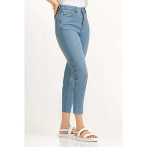 Pantalon cargo évasé pour femme, style urbain, en denim respirant, coupe ample et ajustée, taille haute, style Y2K, avec fentes, taille XL WM-JNS-SS25-004 - Product Image 4