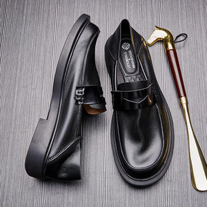 Zapatos Mocasines de Piel de Becerro con Detalles Cosidos a Mano y Soporte para el Arco del Pie, Zapatos de Vestir para Hombre - Product Image 2