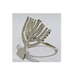 Antique Rose <b>Gold</b> Leaves Design Round Napkin Ring Handmade Unique Style Tableware Decorative Royal Napkin Ring - Product Image 5