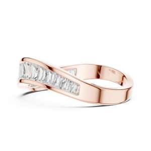 Anillo de moissanita hecho a mano de fabricación india con diamantes naturales reales Diseño personalizado disponible para precio de exportación - Product Image 3