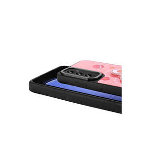 Étui en silicone rose doux premium, lumineux et gaufré, motif emblématique, pour Samsung Galaxy A14, 7 Plus, 14 Plus, 13 Pro Max, 8 Plus - Product Image 4