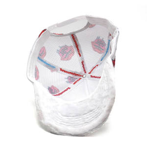 Casquette de camionneur en velours à 5 panneaux personnalisée en maille en gros avec logo brodé - Product Image 2