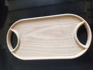 Bandeja de madera hecha a mano, plato de comida caliente con forma y tamaño personalizados, bandeja de madera perfecta para servir para mesa de comedor y cocina - Product Image 4