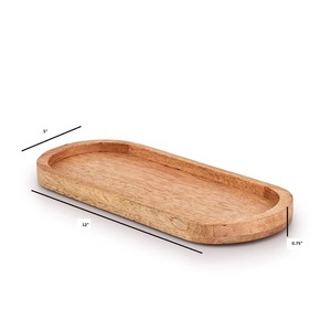 Bandeja de madera más vendida para servir alimentos, equipo de cocina de hotel al por mayor, bandeja decorativa para buffet a precio económico - Product Image 6