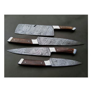 2024 nouveauté japonais en acier inoxydable damas motif 4cr13 couteau de cuisine ensemble Chef pain tranchage fruits pêche OEM japonais - Product Image 1