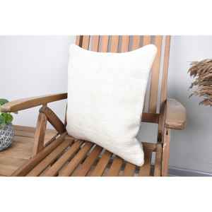 Beige Wool 18x18 Inch Luxury Farmhouse Rustic <b>Pillow</b> Vintage Print Woven Technique Portable for Bedroom Sofa Use for Home Decor - Product Image 3