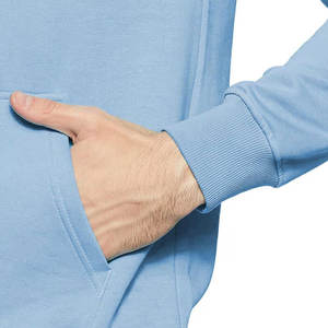 Fleece Lined Cotton <b>Blend</b> Hoodie for Men with Comfortable Fit Classic Fit Cotton <b>Blend</b> Hoodie for Casual Outfits - Product Image 3