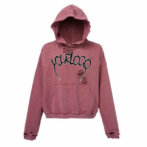 Sweat-shirts unisexes vintage surdimensionnés en coton épais de haute qualité, sans cordon, personnalisables avec logo, effet vieilli - Product Image 2