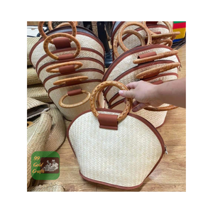 BOLSO DE HIERBA MARINA NATURAL DE MODA BOLSO DE PLAYA TEJIDO PARA MUJER ARTÍCULO DE VENTA CALIENTE ESTILO DE VERANO FOTO PROP REGALO BARATO - Product Image 4